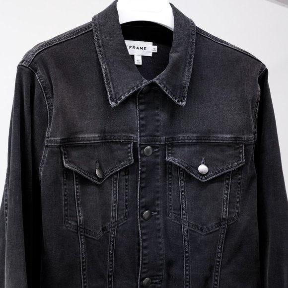 Frame Grey Denim Jacket - Picture 3 of 14